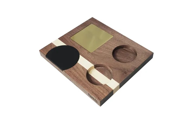 Sopresta premium tamper mat in walnut & birch - walnut & birch product image
