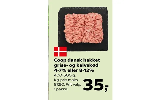 Coop danish chopped pigs - past, the laws veal 4-7% or 8-12% product image