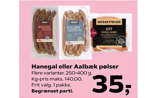 Crowing or aalbaek sausages product image
