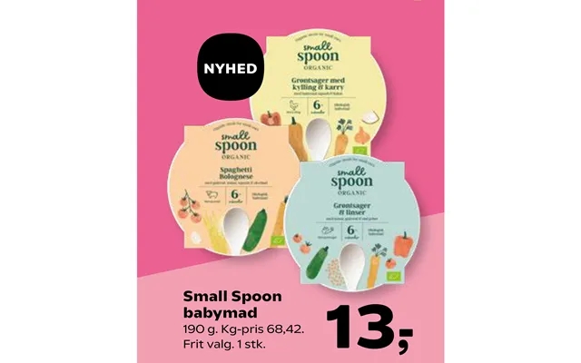Small spoon baby food product image