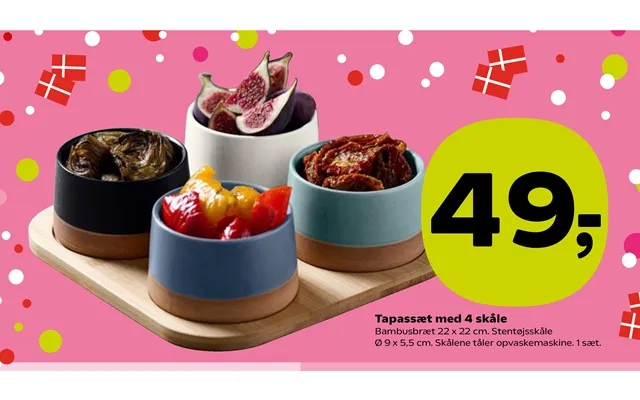 Tapassæt with 4 bowls product image