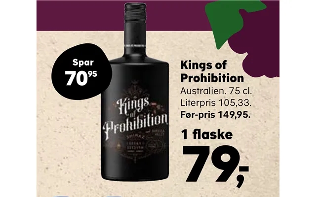 Kings of prohibition product image