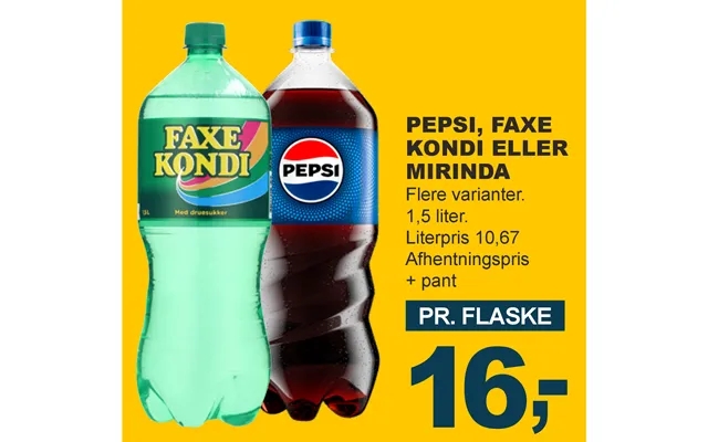 Pepsi, Faxe Kondi Eller Mirinda product image