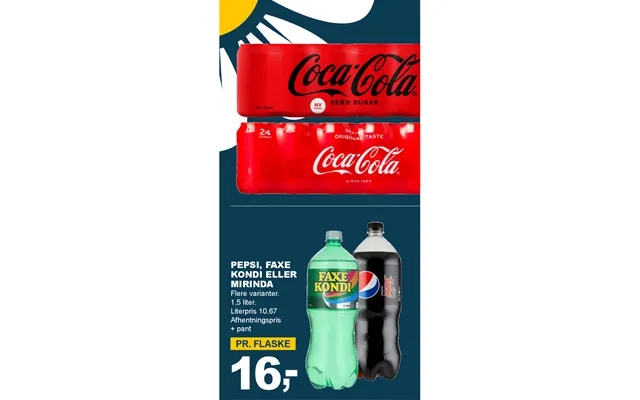Pepsi, fax physical or mirinda product image