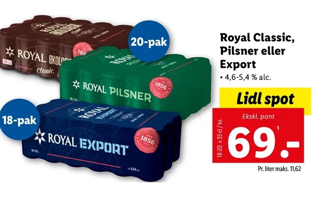 Royal classic, lager or export product image