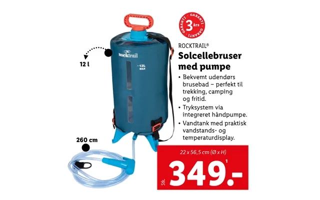 Solcellebruser with pump product image
