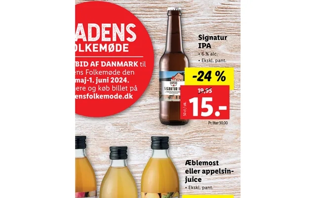 Signatur Ipa Bid Af Danmark Madensfolkemode.dk Æblemost Eller Appelsinjuice product image