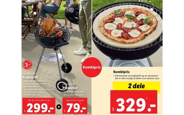 Kombipris charcoal grill pizza stone product image