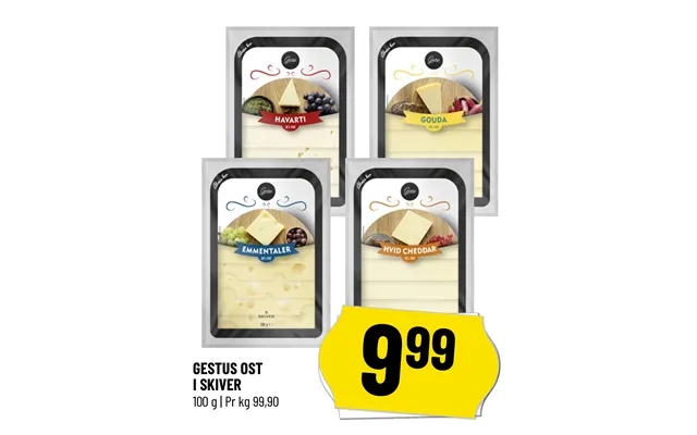 Gesture cheese in slices product image