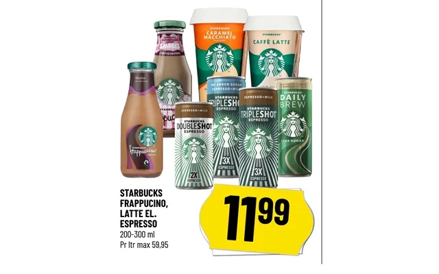 Starbucks frappucino, latte el.Espresso product image