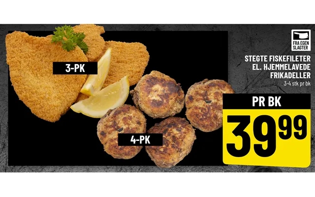Fried fish fillets meatballs product image