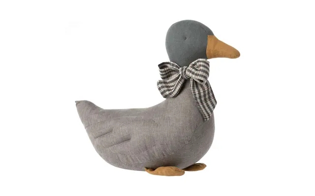 Maileg christmas duck - gray 34 cm. product image