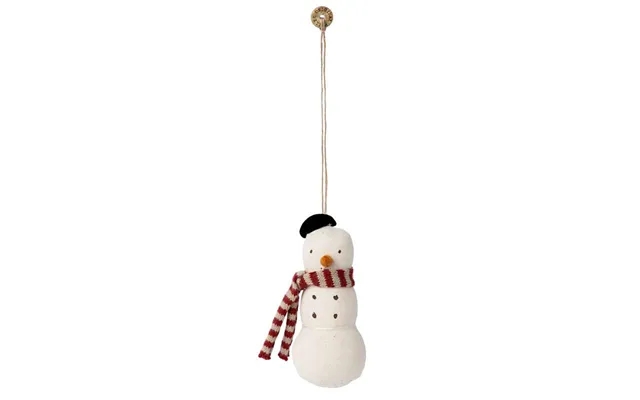 Maileg juleornament in fabric - snowman product image