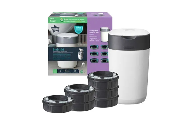 Tommee Tippee Blespand Sangenic Twist&click 6 Refill Hvid product image