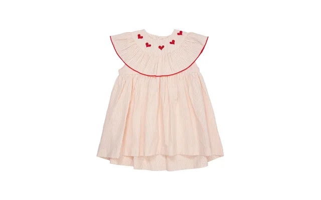 Copenhagen colors dress with hearts - dusty rose cream stripe product image