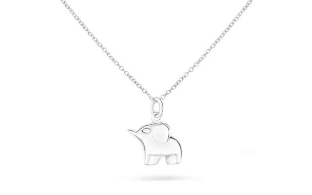 Necklace with baby elephant in silver product image