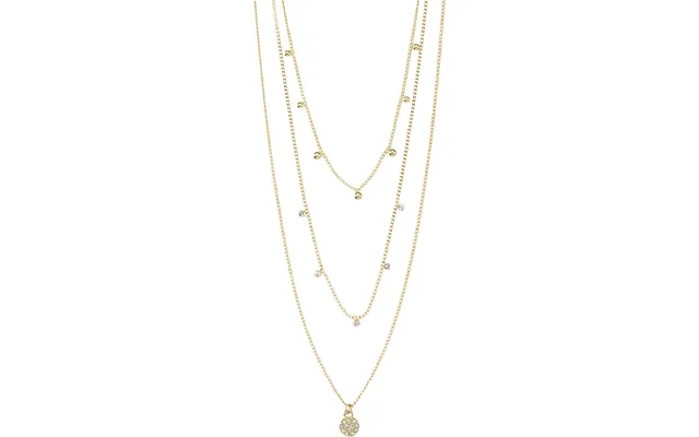 Chayenne recycled crystal necklace goldplated product image