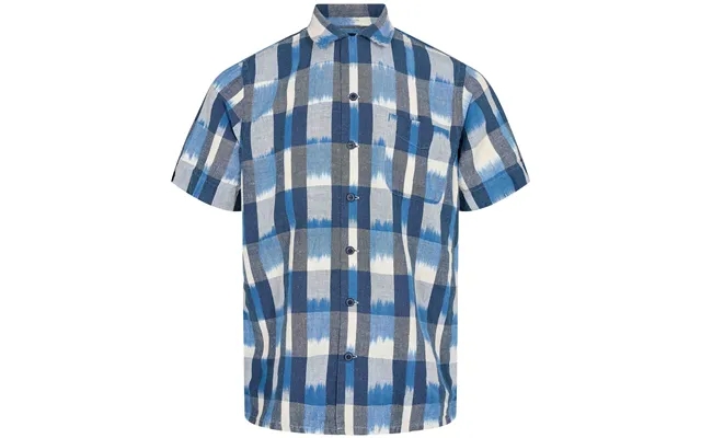 Classic fit ikat linencotton camp shirt product image