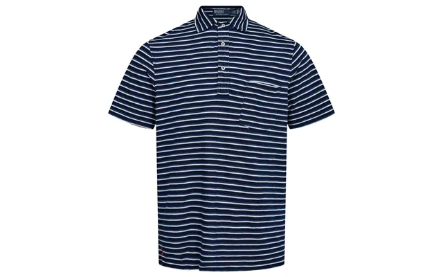 Classic fit striped jersey polo shirt product image