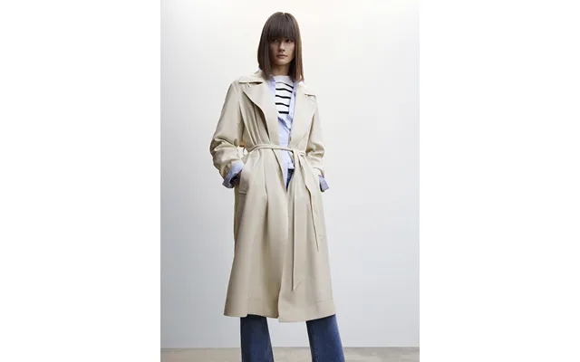 Flowy lapel trench product image
