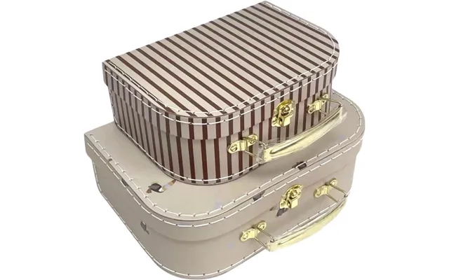 Mini suitcase toucans & stripes set of 2 product image
