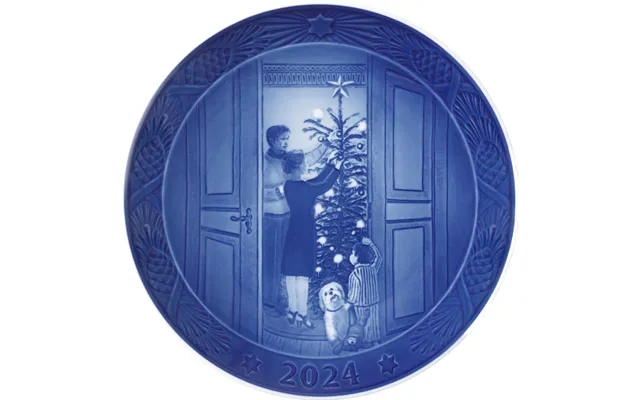 Royal copenhagen 2024 christmas plate juleforventning product image