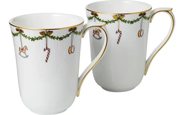 Star fluted christmas 33 cl. Mug 2 paragraph. product image