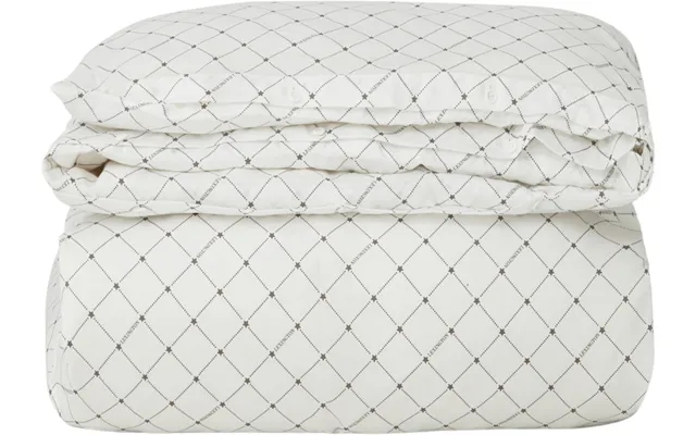 White gray signature star sateen duvet cover product image