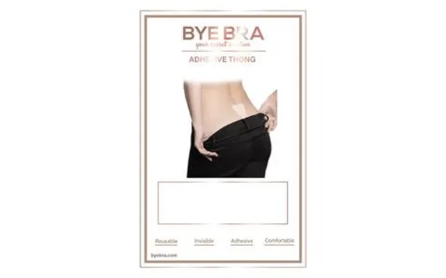 Bye Bra Adhesive Thong Lace Black - One Size product image