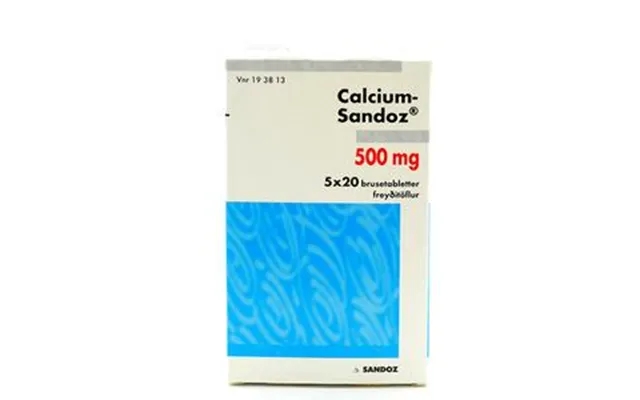 Calcium sandoz 500 mg - 100 5 x20 effervescent tablets product image