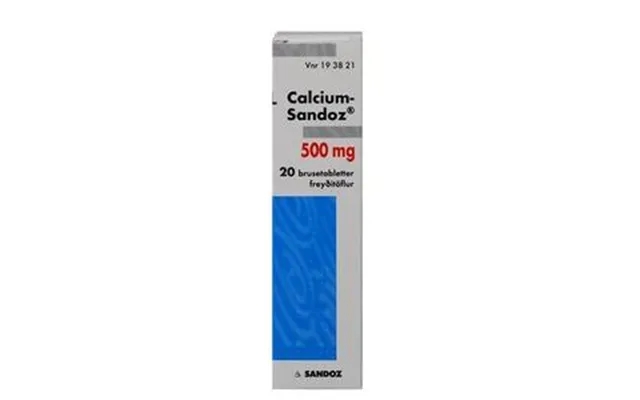 Calcium-sandoz 500 Mg - 20 Brusetabletter product image