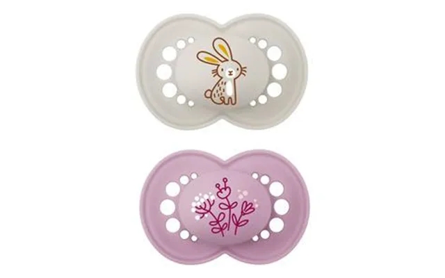 Mam original natural rubber pacifier 16-36 months., Nature pink - 2 paragraph. product image