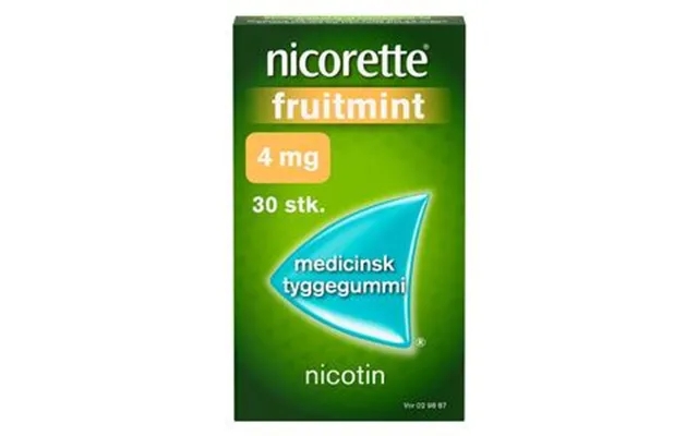 Nicorette Tyggegummi Fruitmint , 4 Mg - 30 Stk product image