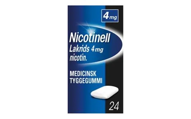 Nicotinell gum licorice 4 mg - 24 paragraph. product image
