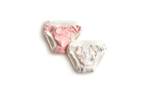 Vimse Training Pants Pink Dots White Teddy 2 Stk. - Størrelser product image