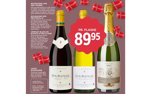 Burgundy wines with charm burgundy with silver medal cremant blanc dè lugny burgundy product image