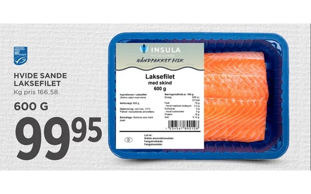 White true salmon fillet product image