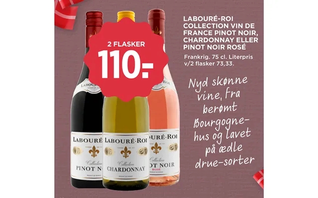 Laboure-roi collection wine dè france pinot noir, chardonnay or pinot noir rose product image