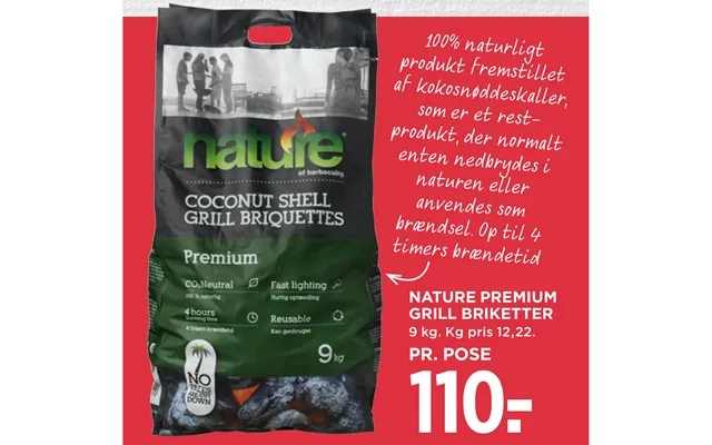 Nature premium grill briquettes product image