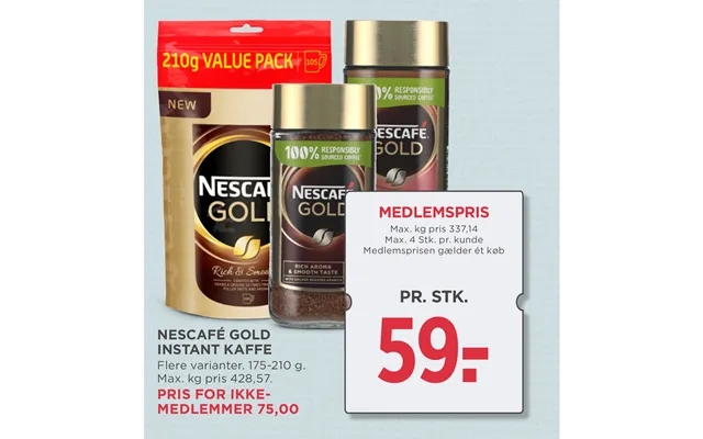 Nescafe gold instant coffee product image