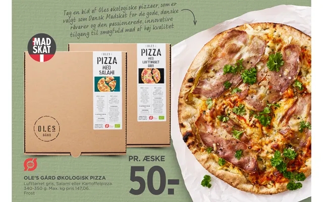 Ole’p farm organic pizza product image