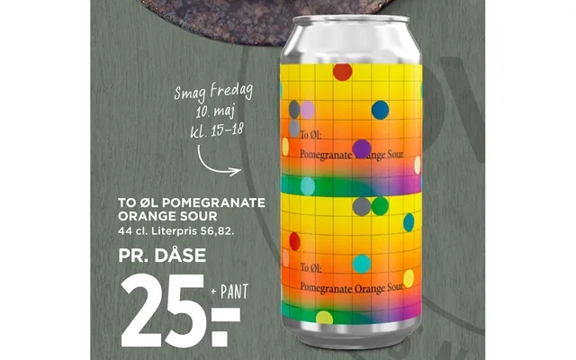 Two beer pomegranate orange sour product image