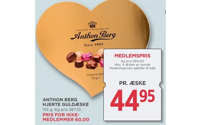 Anthon Berg Hjerte Guldæske product image