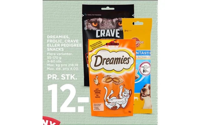 Dreamies, Frolic, Crave Snacks product image