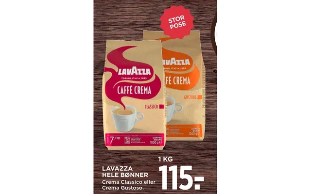 Lavazza Hele Bønner product image