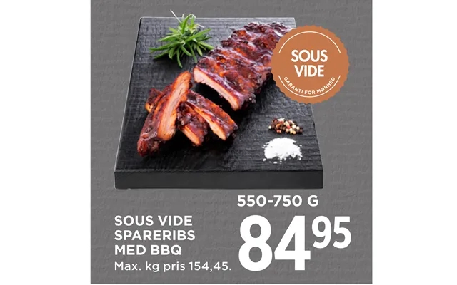 Sous Vide Spareribs Med Bbq product image