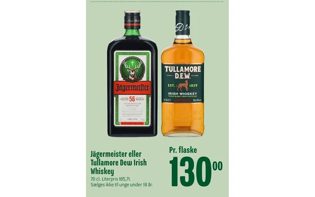 Jägermeister Eller Tullamore Dew Irish Whiskey product image