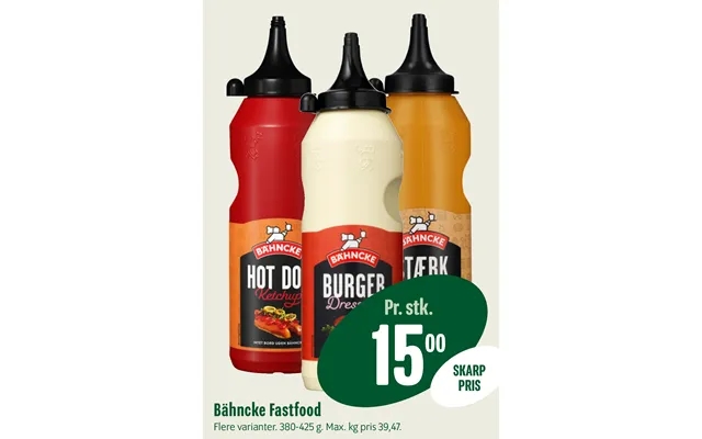 Bahncke fast food product image