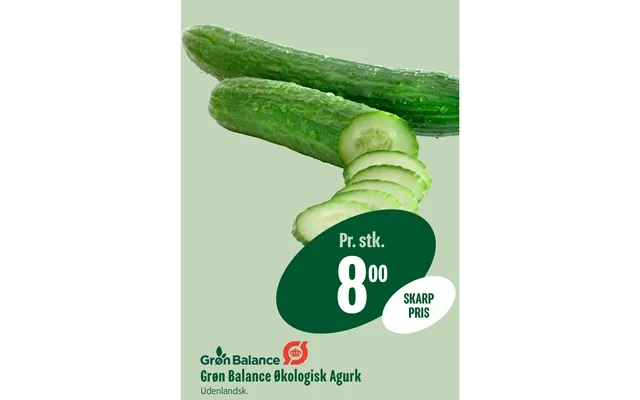 Green balance organic cucumber product image