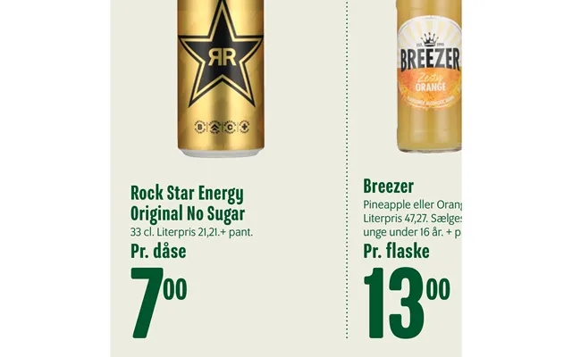 Breezer rock star energy original no sugar product image